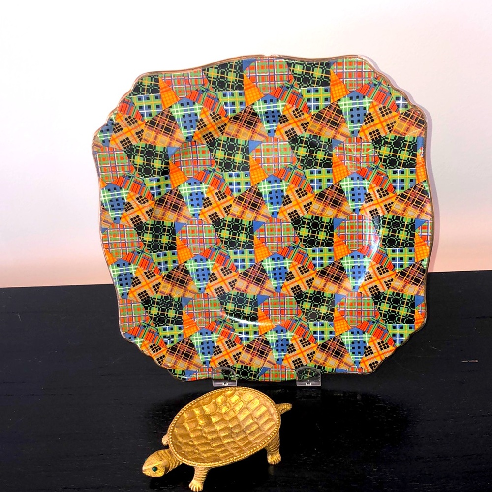 Chintz Tartan Dish